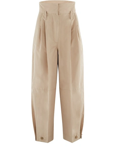 Shop Givenchy Wide Trousers In Beige