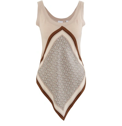 Shop Burberry Ruera Sleeveless Top In Pale Fawn