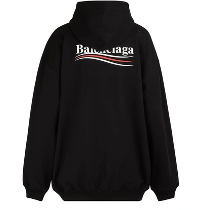 Shop Balenciaga Hooded Sweatshirt In 1000