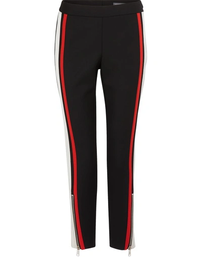 Shop Alexander Mcqueen Wool Pants In 0915 Black Red