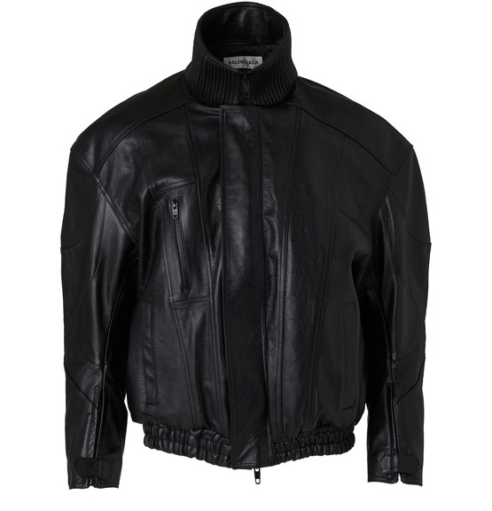 balenciaga leather motorcycle jacket