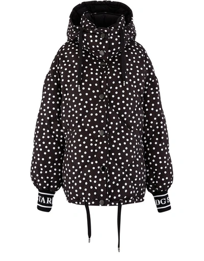 Shop Dolce & Gabbana Reversible Padded Jacket In Black