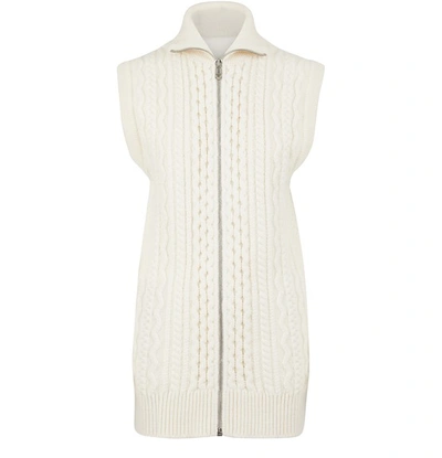 Shop Chloé Wool And Alpaca Cardigan In Vanilla Ice