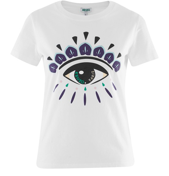 kenzo white eye t shirt