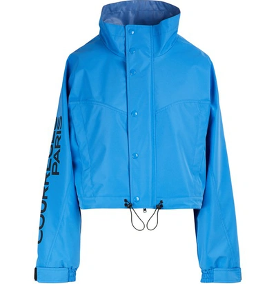 Shop Courrèges Oversized Jacket In Bleu