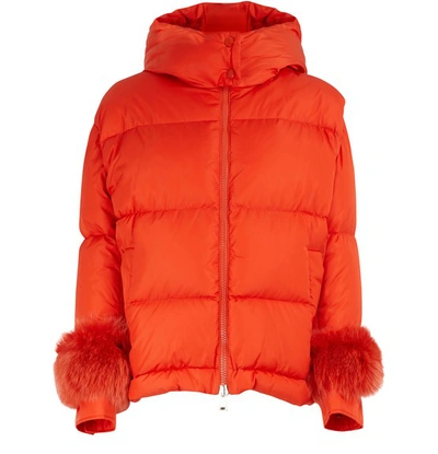 Shop Moncler Effraie Jacket In Orange