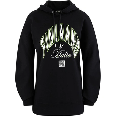 Shop Aalto Hooded Sweatshirt In Black