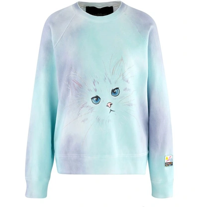 Shop Marc Jacobs The Airbrushed Sweatshirt In Lilac/multi