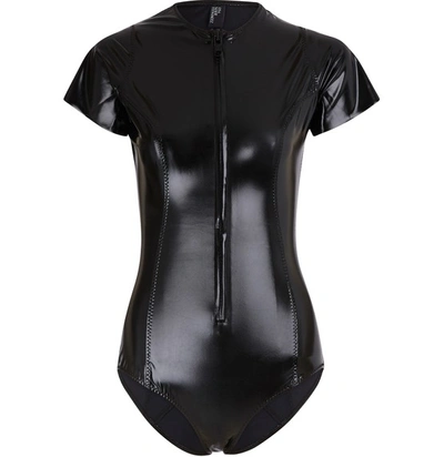 Shop Lisa Marie Fernandez Farrah Swimsuit In Black Pvc2019core017 Blp