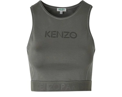 Shop Kenzo Bra In Khaki