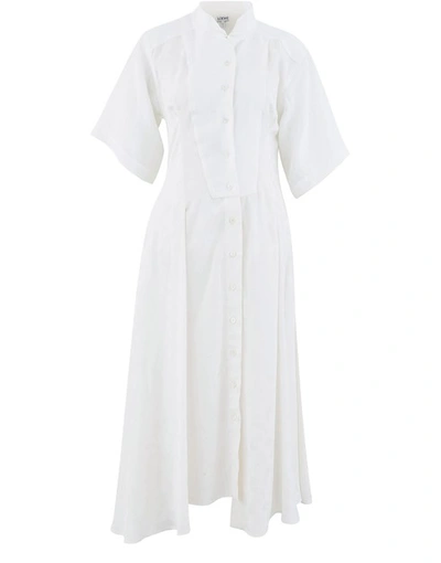 Shop Loewe Asymmetric Dress-shirt In White