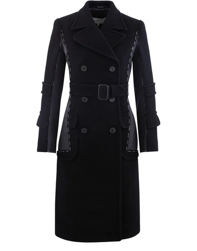 Shop Maison Margiela Wool Coat In Black