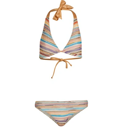 Shop Missoni Triangle Bikini In Multi
