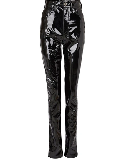 Shop Maison Margiela Vinyl Pants In Black