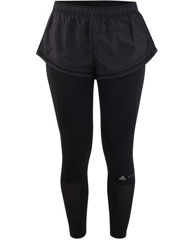 Shop Adidas By Stella Mccartney Performance Essentials Shorts On Tights In Black