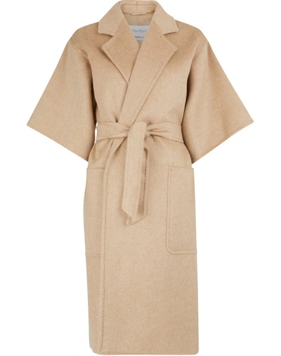 Shop Max Mara Ruta Cashmere And Camel Wool Coat