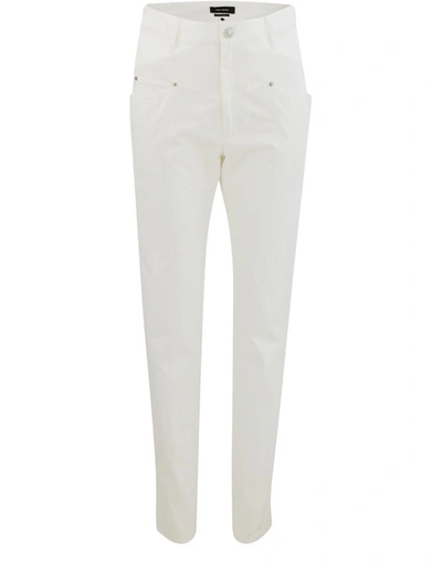 Shop Isabel Marant Lorrick Trousers In White
