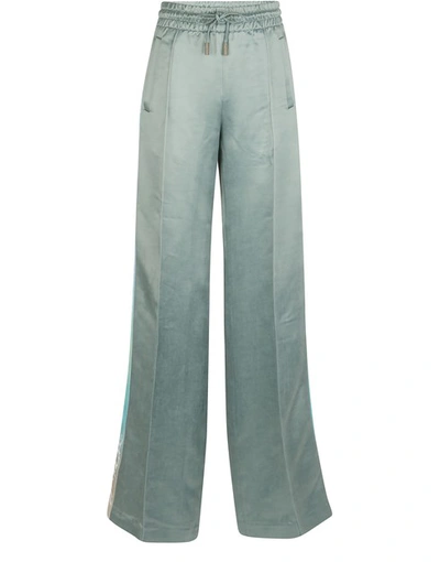 Shop Off-white Jersey Tracksuit Bottoms In Light Green