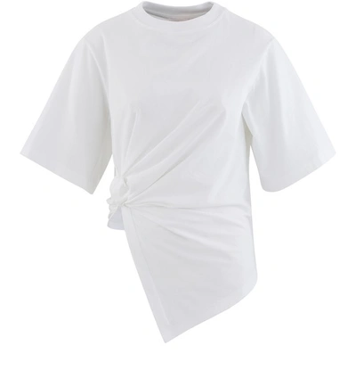 Shop See By Chloé Draped T-shirt In White