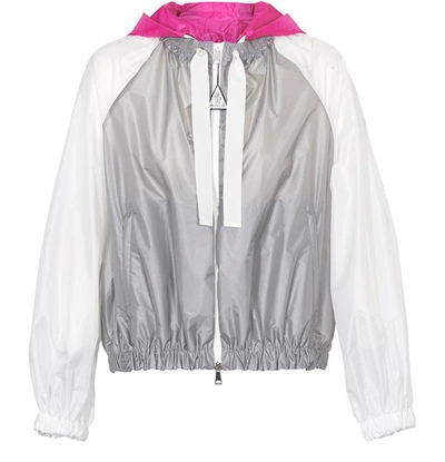 Shop Moncler Fuschsia Waterproof Jacket In Multi