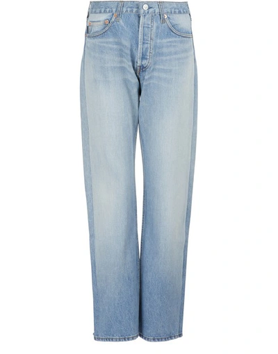 Shop Balenciaga Jeans In Dirty Light Blue