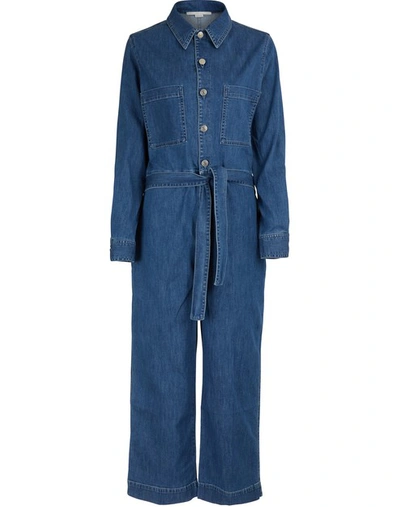 Shop Stella Mccartney Denim Jumpsuit In 4107 - Premid Blue