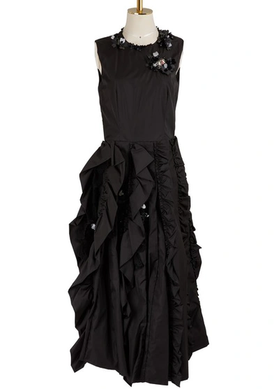 Shop Moncler Genius 4 Moncler Simone Rocha Sleeveless Dress In 999 Black