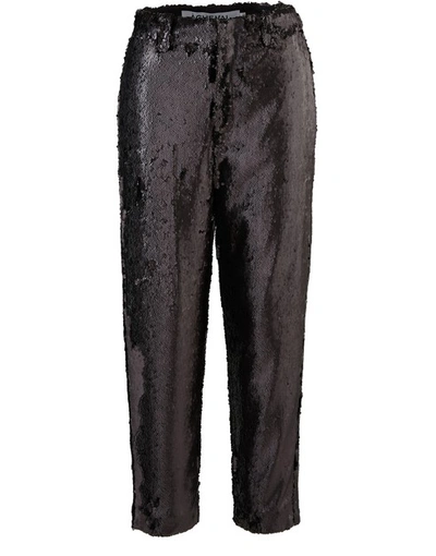 Shop A Cheval Pampa Glitter Trousers In Black
