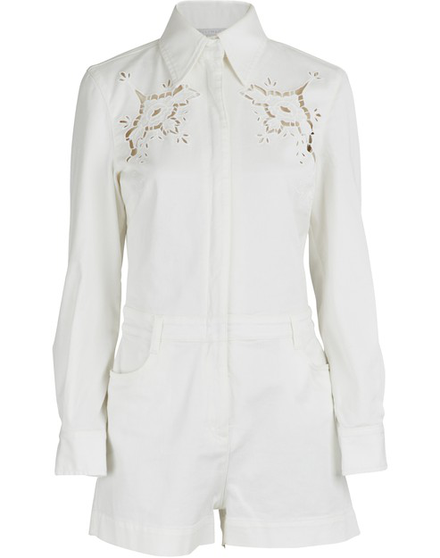 stella mccartney denim jumpsuit