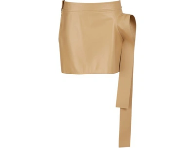 Shop Jw Anderson Leather Mini Skirt In Color
