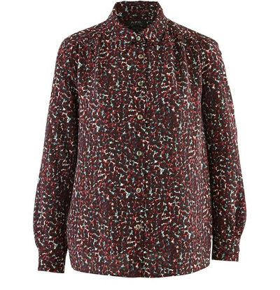 Shop A.p.c. Sutton Shirt In Terracota