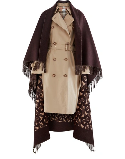 Shop Burberry Trench Coat In Honey