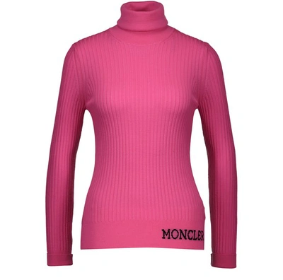 Shop Moncler Wool Jumper In Pink