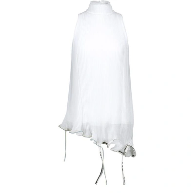 Shop Loewe Oversized Sleeveless Top In White