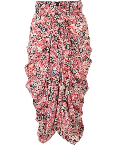 Shop Isabel Marant Betina Skirt In Pink