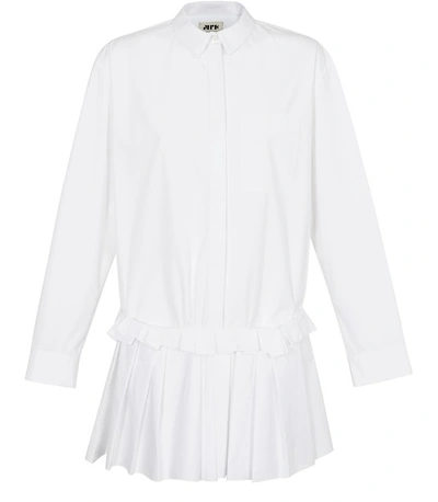 Shop Maison Rabih Kayrouz Short Shirt Dress In White