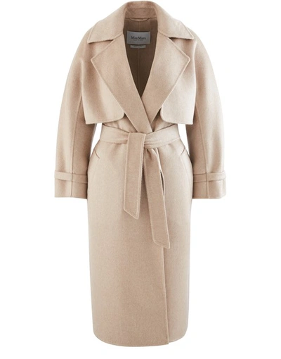 Shop Max Mara Agar Long Coat In Camel