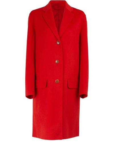 Shop Sofie D'hoore Cashmere And Wool Coat In Poppy
