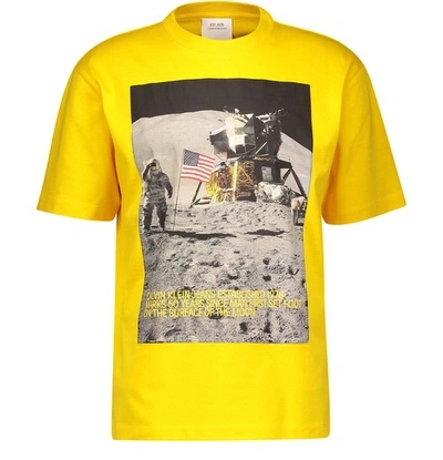 Shop Calvin Klein Jeans Est.1978 Moon T-shirt In Lemon Chrome