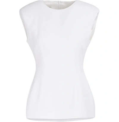 Shop Dries Van Noten Sleeveless Blouse In White