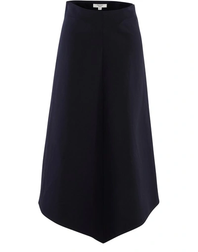 Shop Atlantique Ascoli Long Skirt In Navy