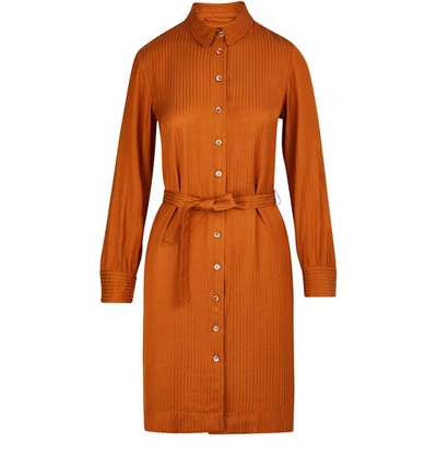 Shop Apc Simone Dress In Caramel