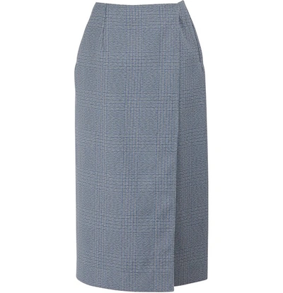 Shop Calvin Klein 205w39nyc Midi Skirt In Azure Grey