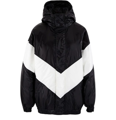 Shop Givenchy Puffer Jacket In Black/ White