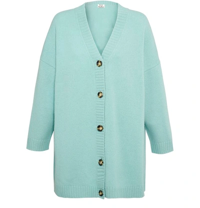 Shop Acne Studios Cardigan In Dusty Blue