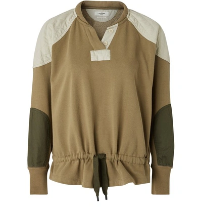 Shop Isabel Marant Étoile Nifen Sweatshirt In Khaki