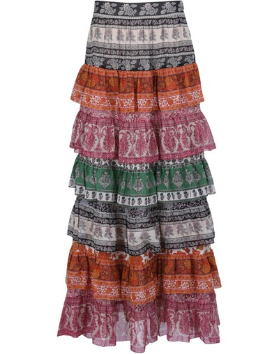 Shop Zimmermann Amari Skirt In Spliced
