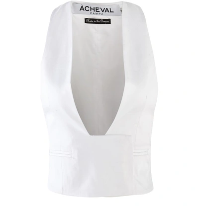 Shop A Cheval Pampa Gardel Jacket In White