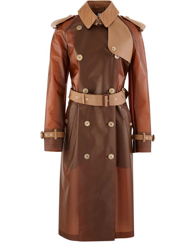 Shop Burberry Trench In Flaxseed