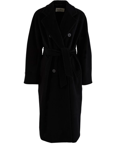 Shop Max Mara Madame Wool Coat - 101801 In Black
